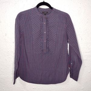 J. Crew Popover Windowpane Check Size 6